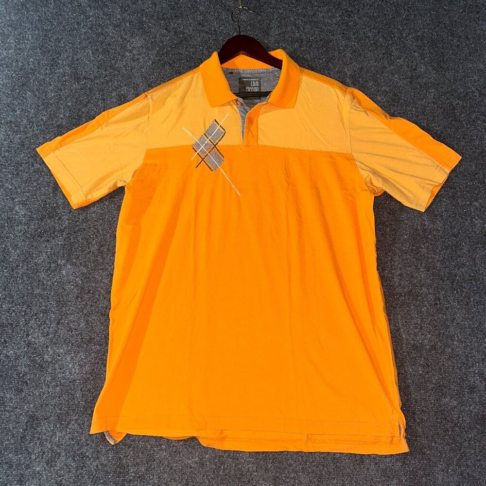 Under Armour Orange Colorblock Polo Shirt